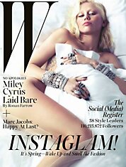 Майли Сайрус обнажилась для издания W Magazine