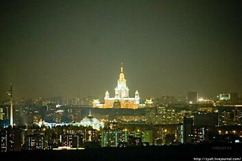 Ночная Москва (31 фотография)