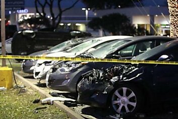 18 новых Hyundai были разбиты на парковке автосалона