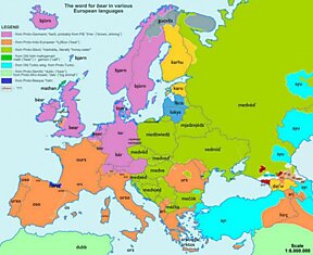 Интересная этимологическая карта Европы (9 фото)