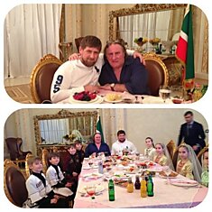 Депардье побывал в гостях у Кадырова