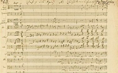 Рукопись Моцарта будет выставлена на Сотбис