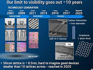 Intel показала планы по покорению 10 и 7 нанометров