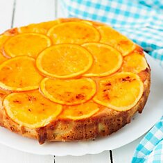 Как приготовить карамельный пирог с мандаринами