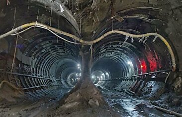 Строительство тоннелей метро в Нью-Йорке (33 фото)