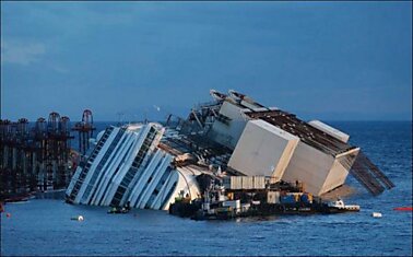 Подъем затонувшего лайнера «Коста Конкордия»