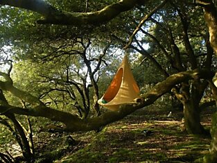 Необычная палатка Cacoon, которая используется в подвешенном состоянии