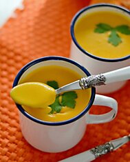 Суп-пюре из тыквы с апельсином