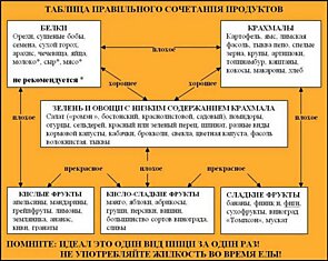 9 золотых правил совместимости продуктов питания. Следи за тем, что ты ешь!