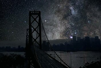Звездное небо взамен городской иллюминации