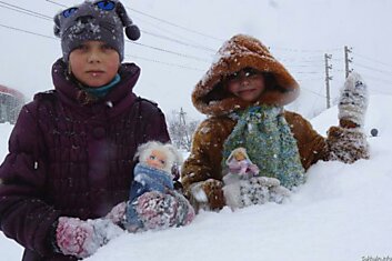 Большой в снег Южно-Сахалинске. 17-18.02.2014г.