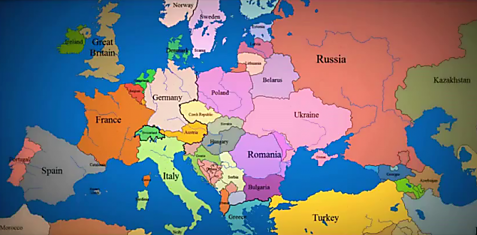 Границы России и Европы
