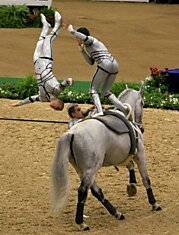 Акробатика на лошадях