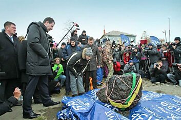 Из Чебаркуля выловили кусок метеорита