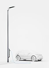 BMW предлагает устанавливать на улицах городов фонари с разъемом для зарядки электромобилей