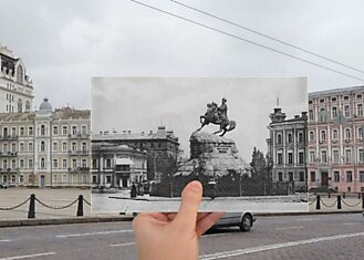 Старый Киев - новый Киев (8 фото)