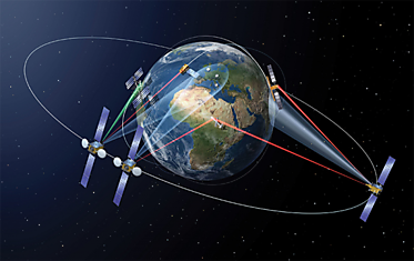 Компания Airbus успешно передала данные между спутниками при помощи лазера