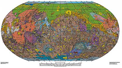 Самая подробная геологическая карта Марса