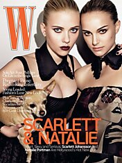 Natalie Portman и Scarlett Johansson в журнале W (4 фото)