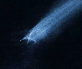 Хаббл зафиксировал лобовое столкновение астероидов