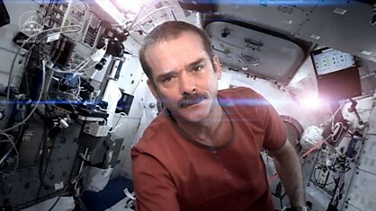 Крис Хэдфилд на борту МКС