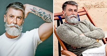Как 60-летний мужчина отрастил крутую бороду и стал моделью