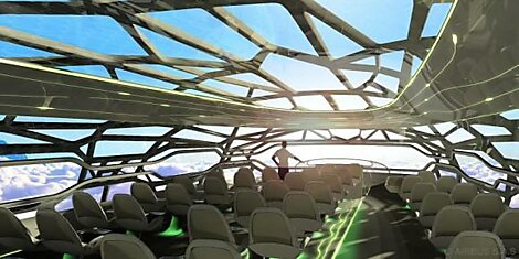 Airbus пообещала создать «стеклянный самолёт» к 2050 году