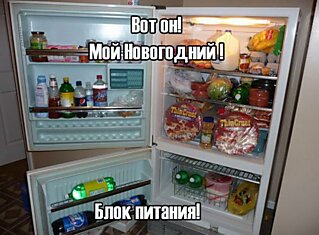 Новогодний холодильник