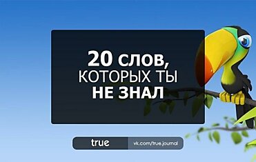 20 СЛОВ, КОТОРЫХ ТЫ НЕ ЗНАЛ: