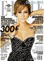 Jennifer Lopez для октябрьского Elle