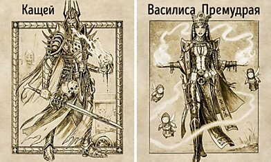 Художник нарисовал персонажей русских народных сказок и сделал это смело