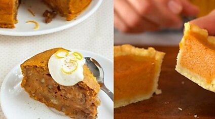 Миниатюрный пирог из тыквы, за который свекровь похвалит твои кулинарные способности