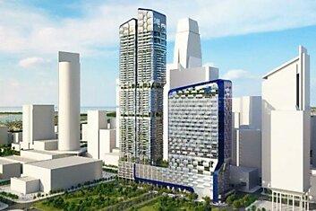 UNStudio представляет необычный небоскрёб с фасадом в виде улья в Сингапуре