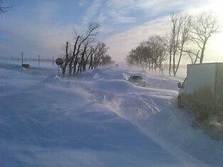 Снегопад в Ростове