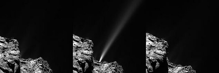 Комета Чурюмова-Герасименко отметила проход перигелия салютом