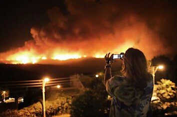 Пожар на севере Израиля (40 фотографии)