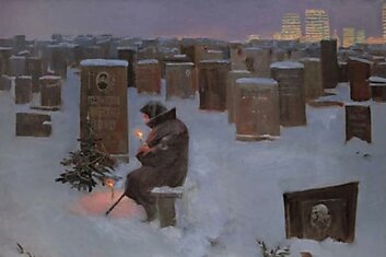 Однажды увидела картину Сергея Андрияки «Новогодняя ночь» и с тех пор не могу перестать о ней думать, очень трогательный сюжет