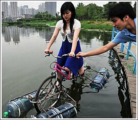 Водные велосипеды из Китая (13 фото)