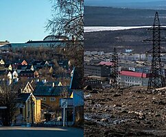 Чему радуются живущие на границе России и Норвегии молодые люди